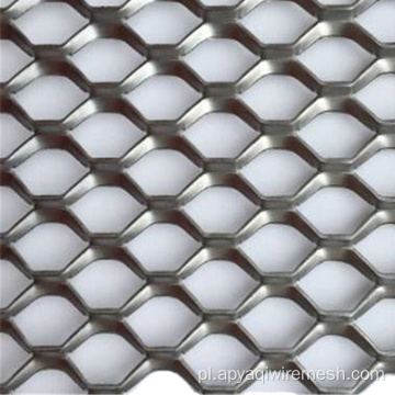 Diamentowy kształt uderzenia aluminium rozszerzona metalowa siatka